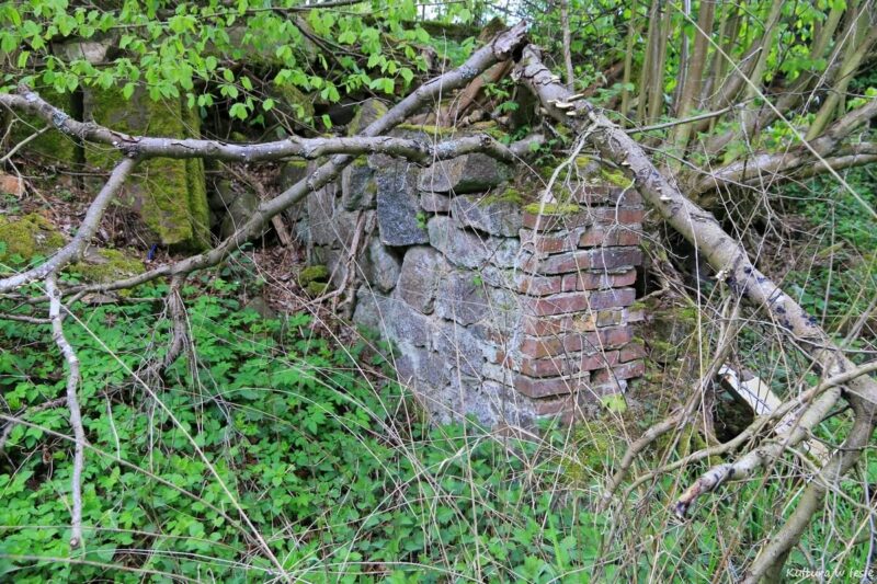 Fragment ruin młyna Rätsch Mühle