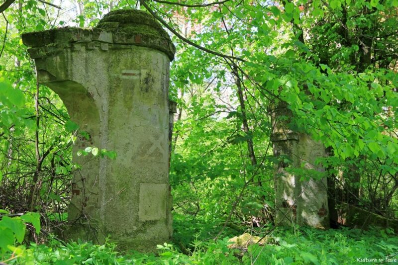 Brama do nieistniejącego pałacu Thorerów w Gradyniu